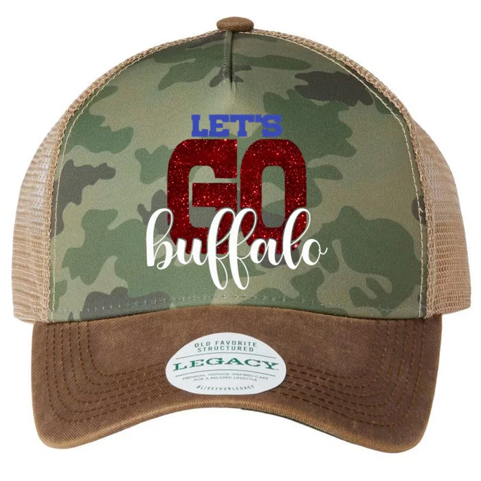 LetS Go Buffalo Ny New York Retro Sports City Fan Love Legacy Tie Dye Trucker Hat