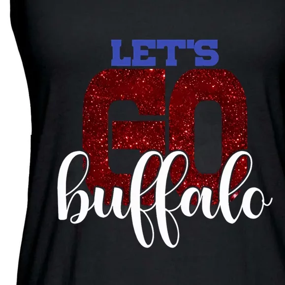 LetS Go Buffalo Ny New York Retro Sports City Fan Love Ladies Essential Flowy Tank