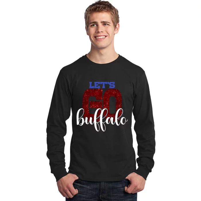 LetS Go Buffalo Ny New York Retro Sports City Fan Love Tall Long Sleeve T-Shirt