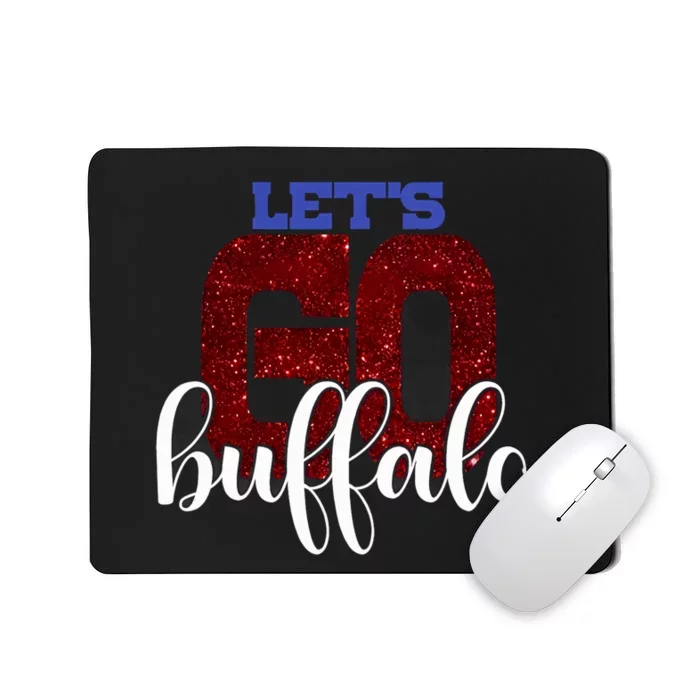 LetS Go Buffalo Ny New York Retro Sports City Fan Love Mousepad