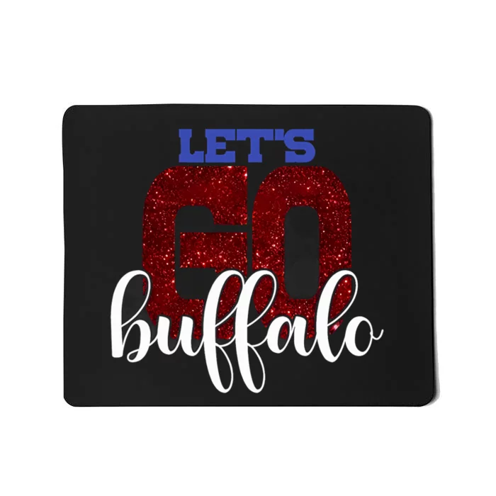 LetS Go Buffalo Ny New York Retro Sports City Fan Love Mousepad