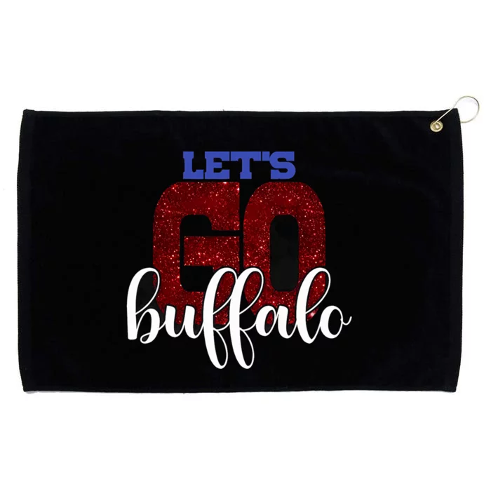 LetS Go Buffalo Ny New York Retro Sports City Fan Love Grommeted Golf Towel