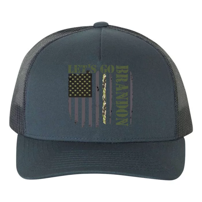 LetS Go Branson Retro Brandon Flag Us Camouflage Army Great Gift Yupoong Adult 5-Panel Trucker Hat