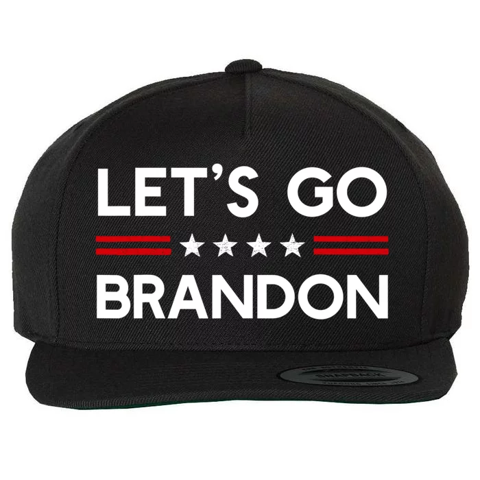 Let’S Go Brandon Conservative Us Flag Gift Wool Snapback Cap