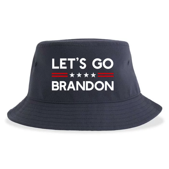 Let’S Go Brandon Conservative Us Flag Gift Sustainable Bucket Hat