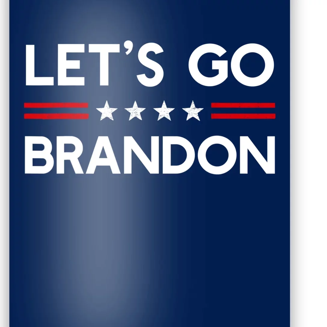 Let’S Go Brandon Conservative Us Flag Gift Poster