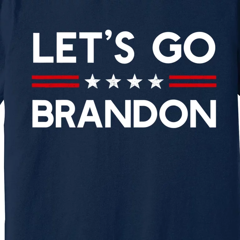 Let’S Go Brandon Conservative Us Flag Gift Premium T-Shirt