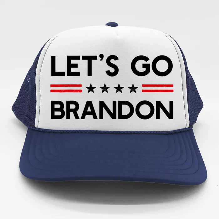 Let’S Go Brandon Conservative Us Flag Gift Trucker Hat