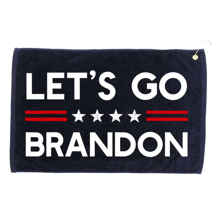 Let’S Go Brandon Conservative Us Flag Gift Grommeted Golf Towel