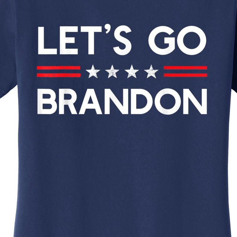 Let’s Go Brandon Conservative US Flag Gift Women's T-Shirt