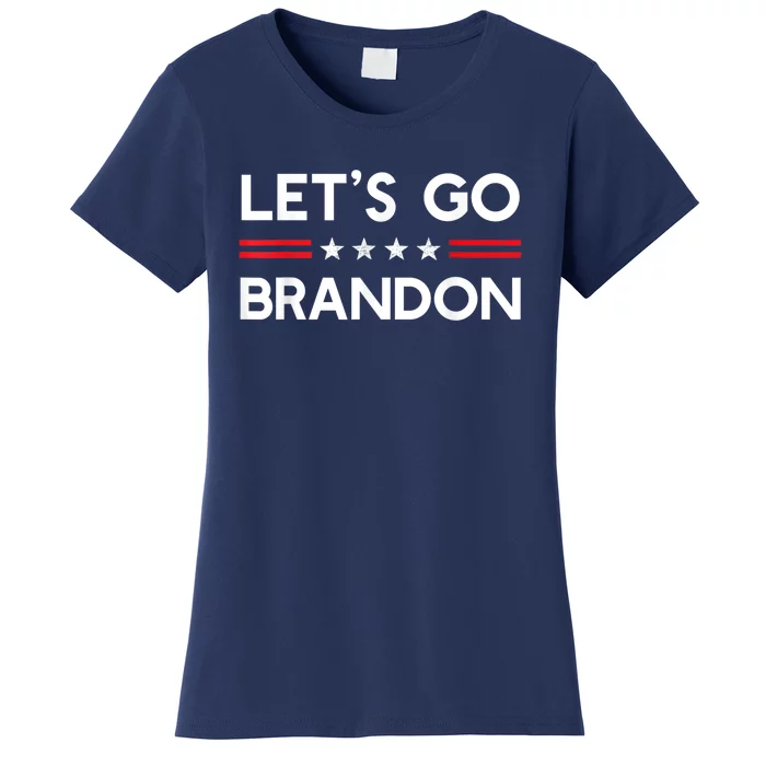 Let’s Go Brandon Conservative US Flag Gift Women's T-Shirt