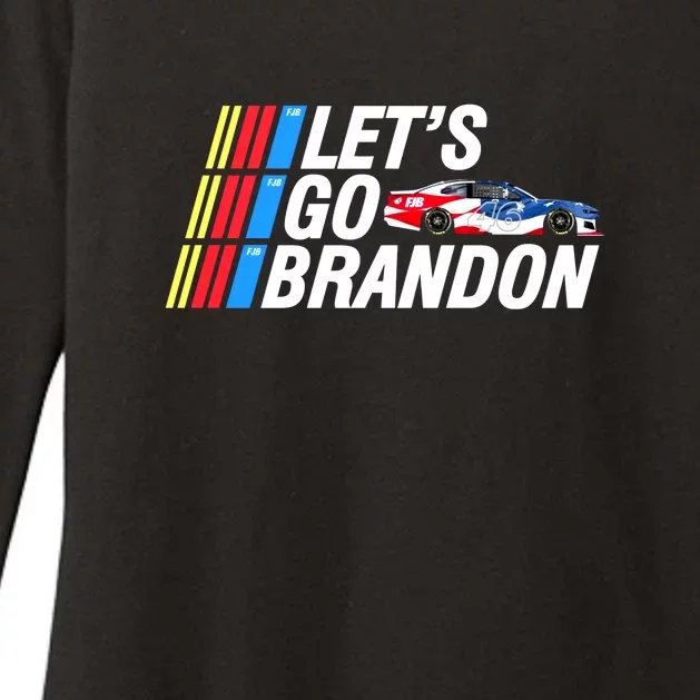 Let's Go Brandon Auto Racing Womens CVC Long Sleeve Shirt