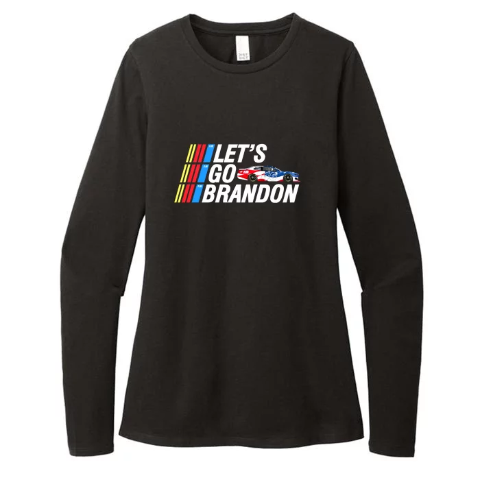 Let's Go Brandon Auto Racing Womens CVC Long Sleeve Shirt