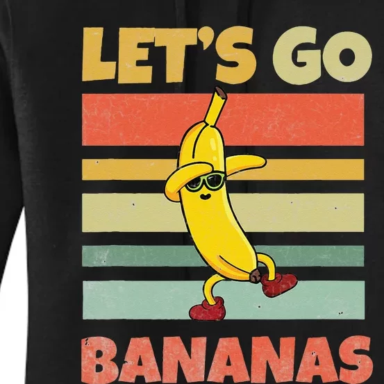 Lets Go Banana Bananas Kids Funny Women's Pullover Hoodie