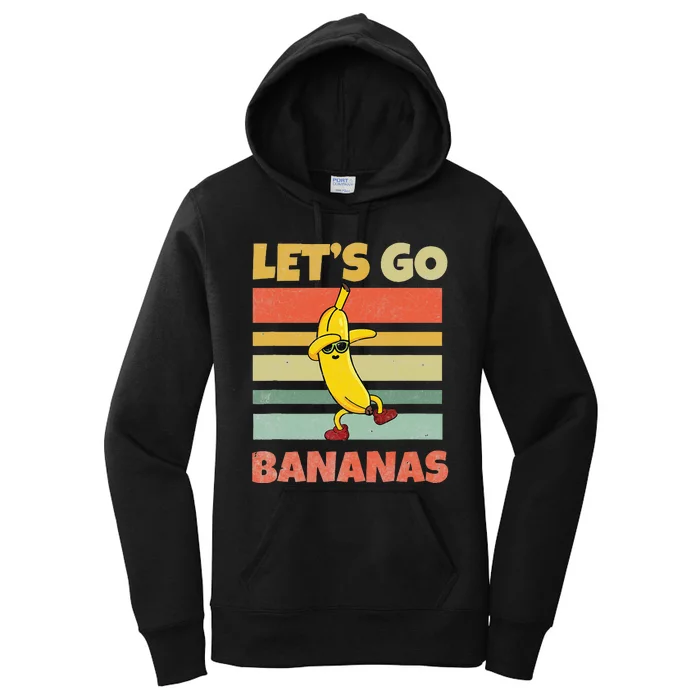 Lets Go Banana Bananas Kids Funny Women's Pullover Hoodie