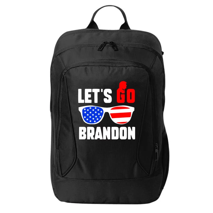 Let's Go Brandon USA Sunglasses Trump Flag LGB FJB City Backpack