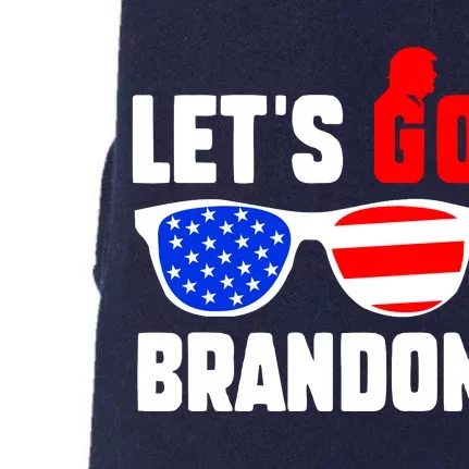 Let's Go Brandon USA Sunglasses Trump Flag LGB FJB Doggie 3-End Fleece Hoodie