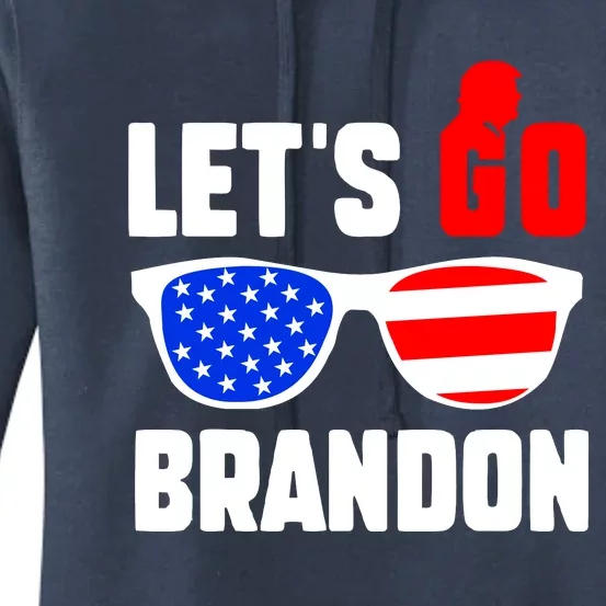 Let's Go Brandon USA Sunglasses Trump Flag LGB FJB Women's Pullover Hoodie