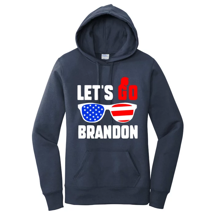 Let's Go Brandon USA Sunglasses Trump Flag LGB FJB Women's Pullover Hoodie