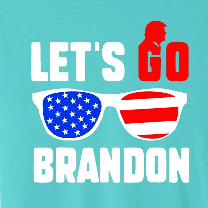 Let's Go Brandon USA Sunglasses Trump Flag LGB FJB ChromaSoft Performance T-Shirt