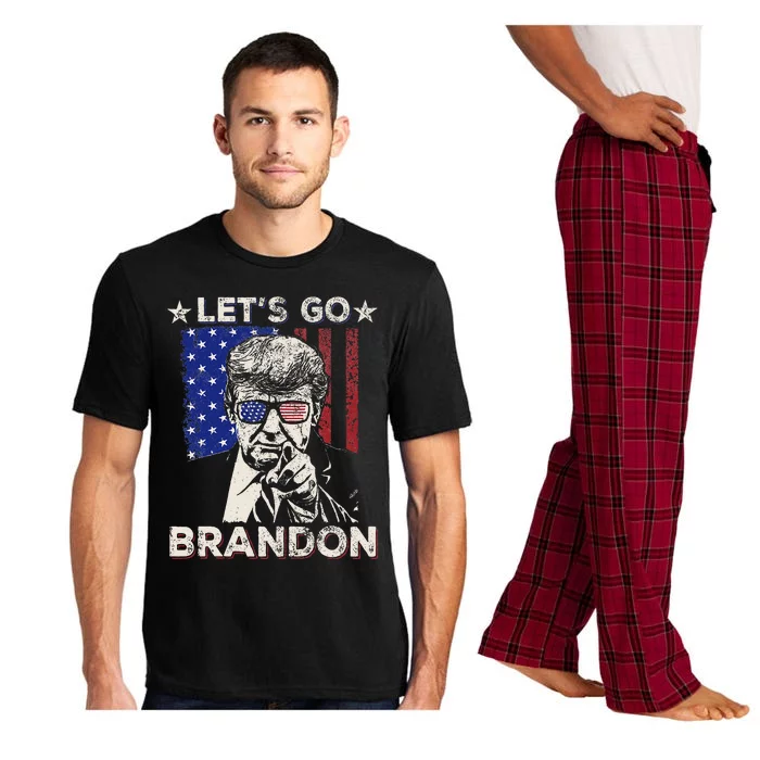 LetS Go Brandon Pro Trump 2024 Flag Anti Joe Biden Pajama Set