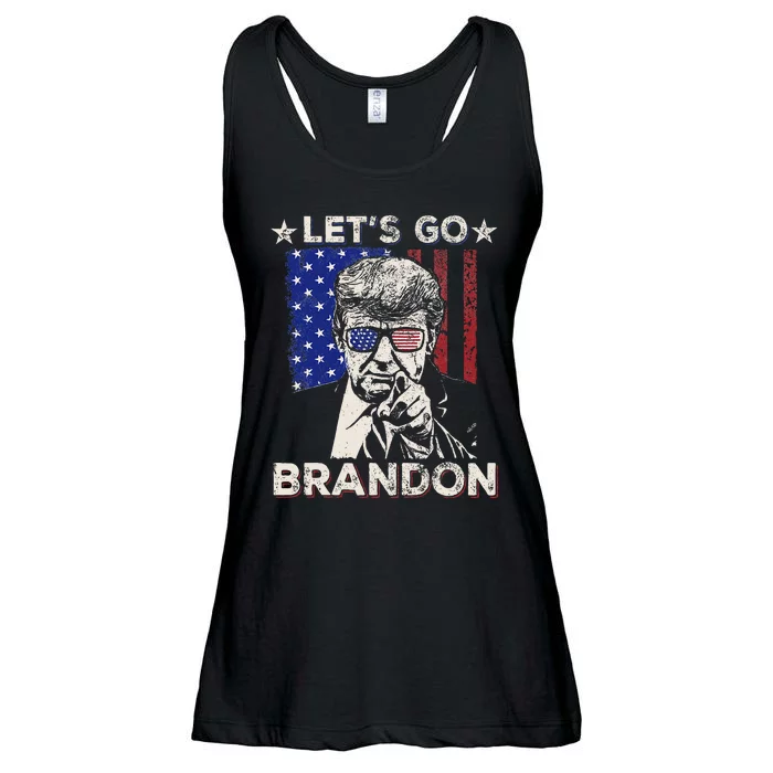 LetS Go Brandon Pro Trump 2024 Flag Anti Joe Biden Ladies Essential Flowy Tank