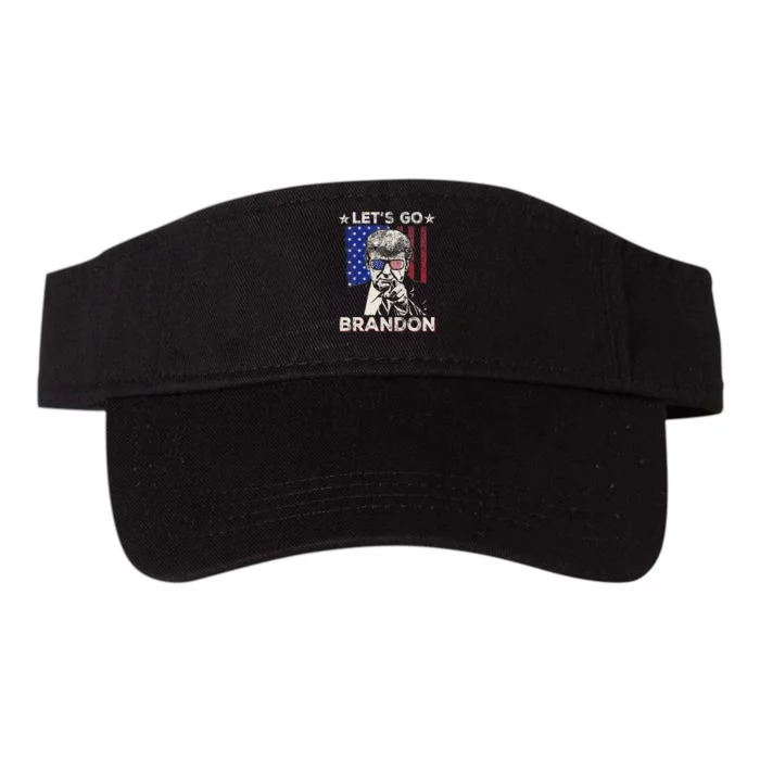 LetS Go Brandon Pro Trump 2024 Flag Anti Joe Biden Valucap Bio-Washed Visor