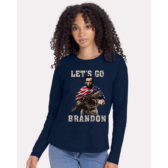 LET'S GO BRANDON Womens Cotton Relaxed Long Sleeve T-Shirt