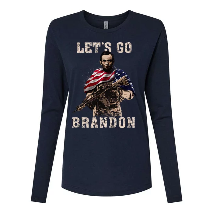 LET'S GO BRANDON Womens Cotton Relaxed Long Sleeve T-Shirt