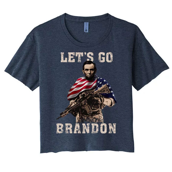 LET'S GO BRANDON Women's Crop Top Tee