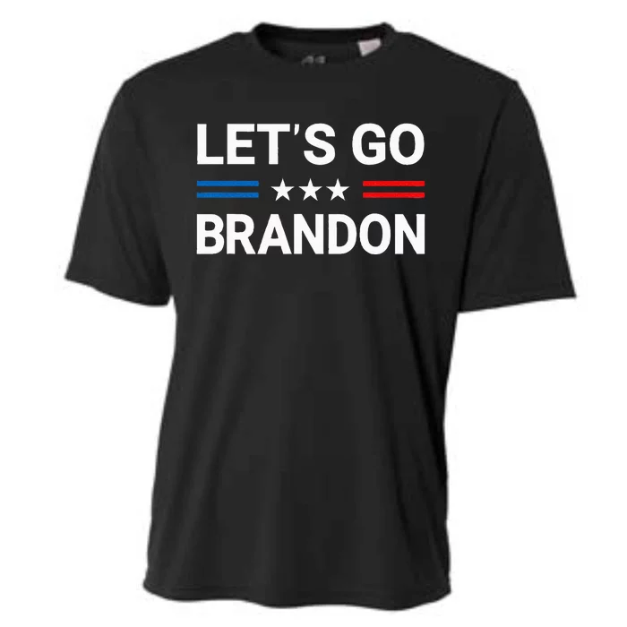 LetS Go Brandon Us Flag Cooling Performance Crew T-Shirt