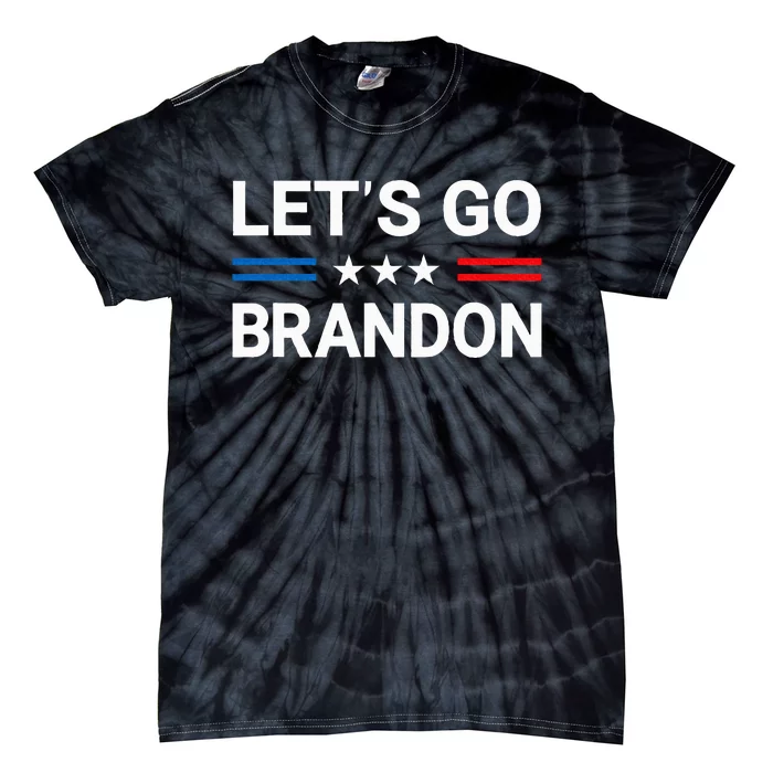 LetS Go Brandon Us Flag Tie-Dye T-Shirt