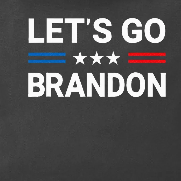 LetS Go Brandon Us Flag Zip Tote Bag