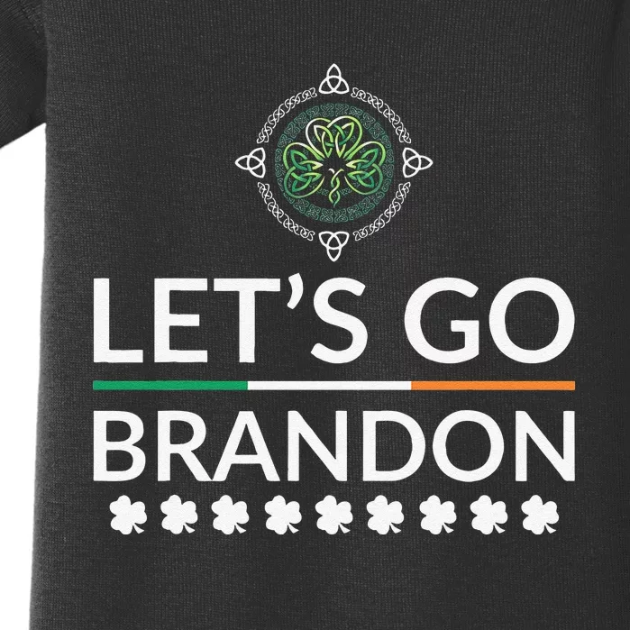 Lets Go Brandon St Patricks Day Irish Baby Bodysuit