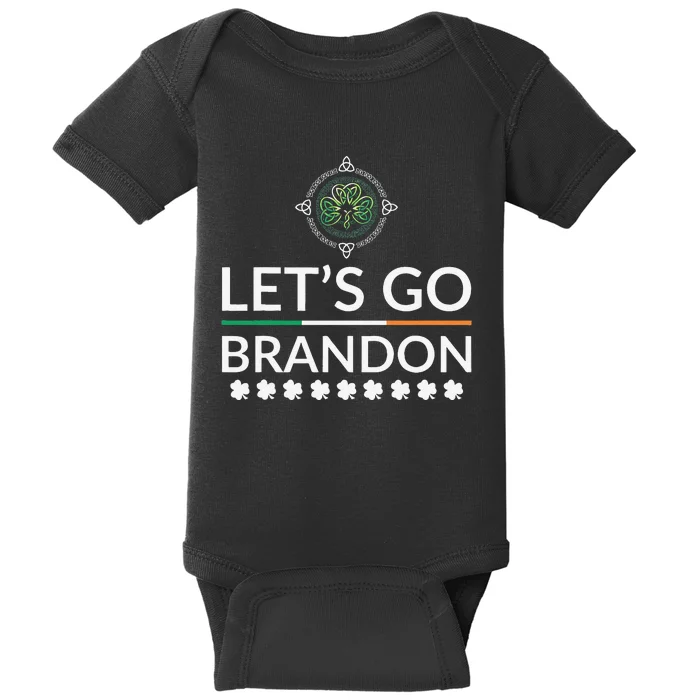 Lets Go Brandon St Patricks Day Irish Baby Bodysuit