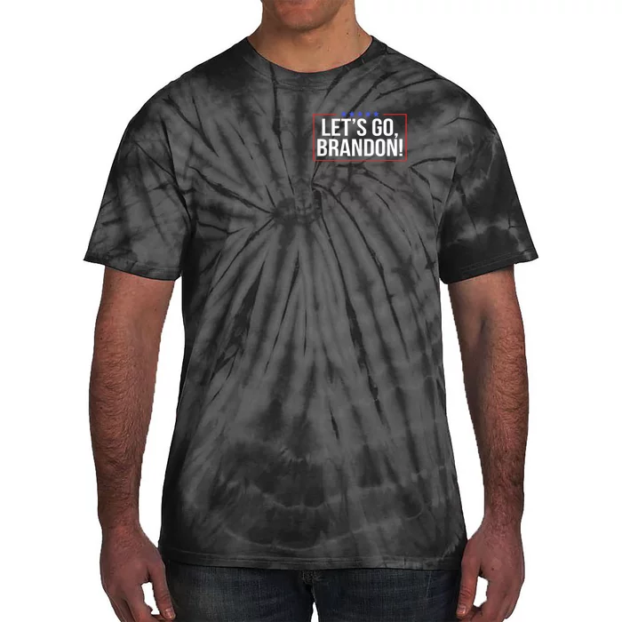 Lets Go Brandon Conservative Anti Liberal Pocket Design Tie-Dye T-Shirt