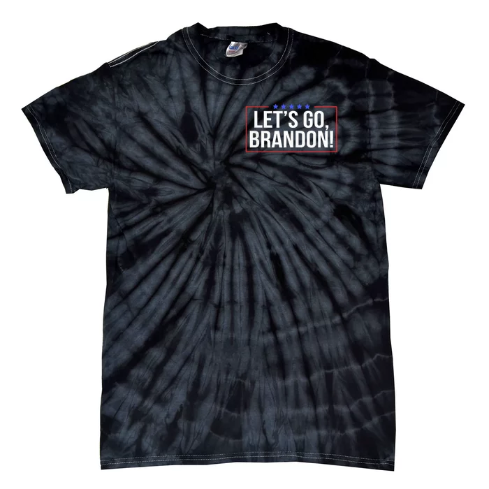 Lets Go Brandon Conservative Anti Liberal Pocket Design Tie-Dye T-Shirt