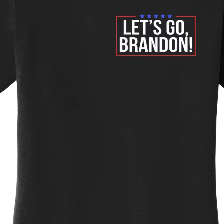 Lets Go Brandon Conservative Anti Liberal Pocket Design Women's T-Shirt