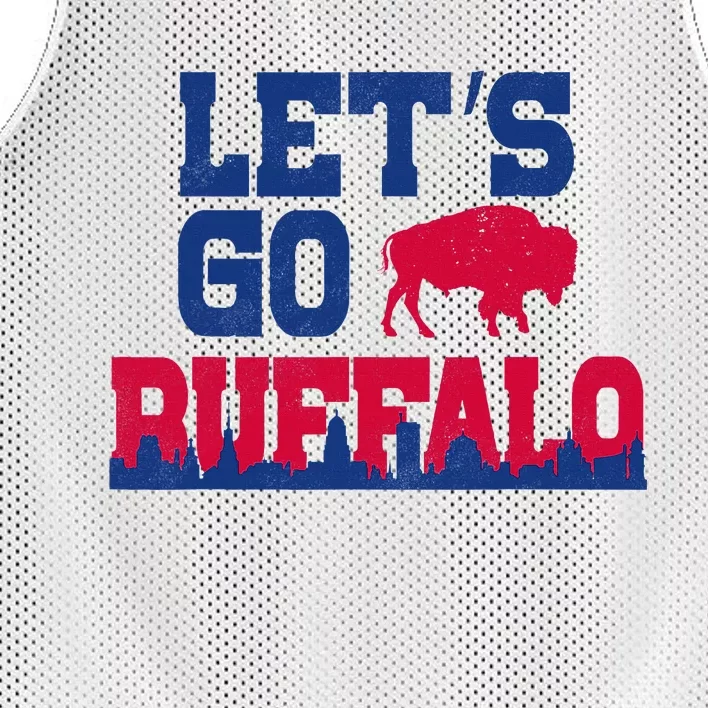 Lets Go Buffalo New York Buffalo Sports Fan Buffalo Mesh Reversible Basketball Jersey Tank