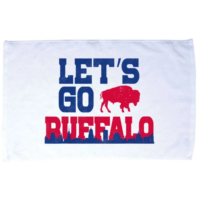 Lets Go Buffalo New York Buffalo Sports Fan Buffalo Microfiber Hand Towel