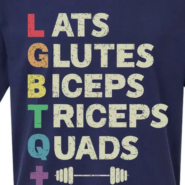 Lats Glutes Biceps Triceps Quads Lgbt Sueded Cloud Jersey T-Shirt