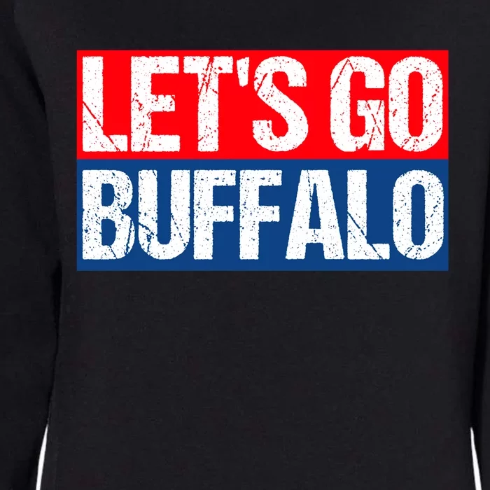 Let's Go Buffalo Womens California Wash Sweatshirt