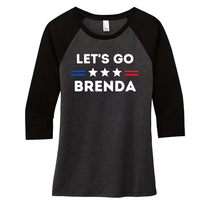 LetS Go Brenda Kamala 2024 Women's Tri-Blend 3/4-Sleeve Raglan Shirt