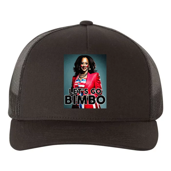 Lets Go Bimbo Funny Antti Kamala Harris Yupoong Adult 5-Panel Trucker Hat