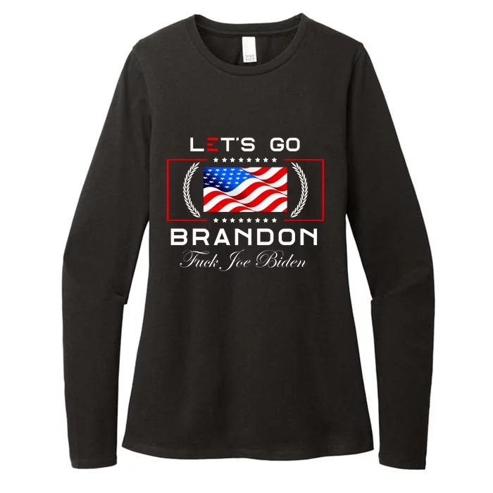 Lets Go Brandon F Joe Biden USA Flag LGBFJB LGB FJB Womens CVC Long Sleeve Shirt