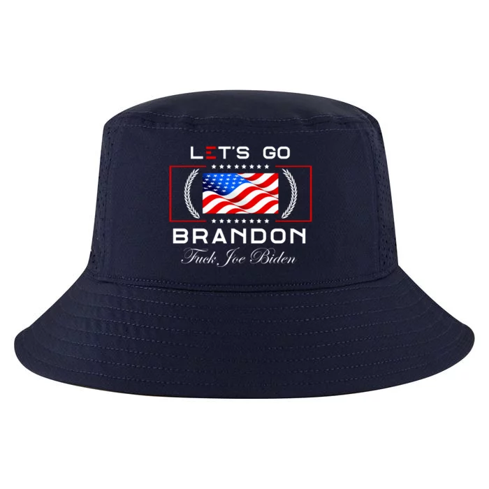 Lets Go Brandon F Joe Biden USA Flag LGBFJB LGB FJB Cool Comfort Performance Bucket Hat