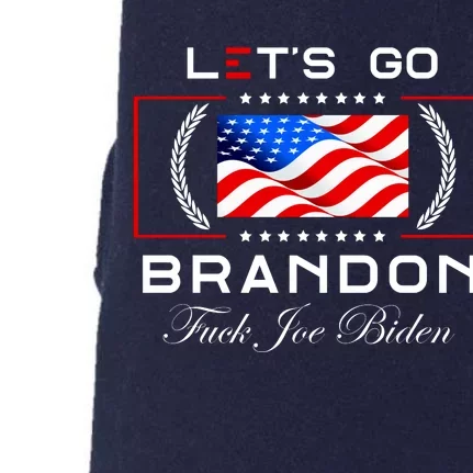 Lets Go Brandon F Joe Biden USA Flag LGBFJB LGB FJB Doggie 3-End Fleece Hoodie