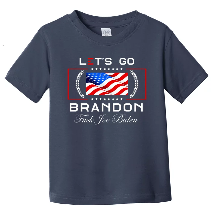 Lets Go Brandon F Joe Biden USA Flag LGBFJB LGB FJB Toddler T-Shirt