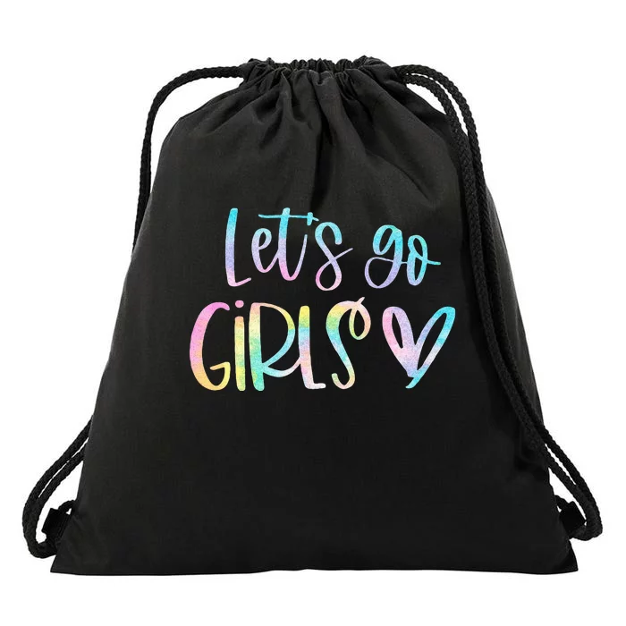 Lets Go Bachelorette Party Bridal Bride Trip Drawstring Bag