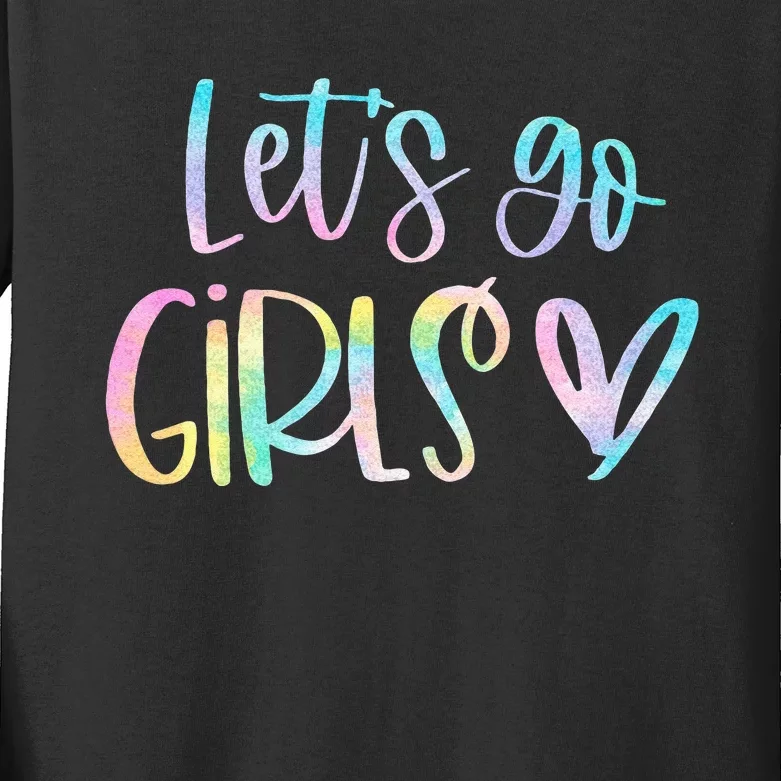 Lets Go Bachelorette Party Bridal Bride Trip Kids Long Sleeve Shirt